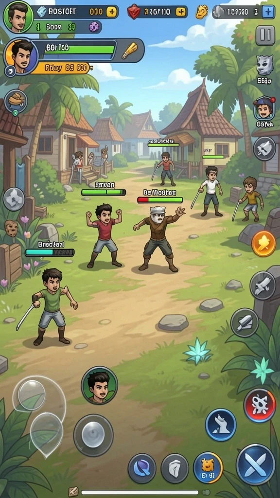 Screenshot memperlihatkan mode multiplayer yang seru.