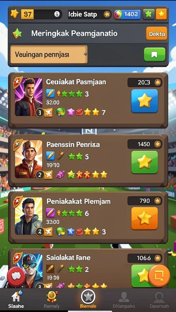 Tampilan antarmuka pengguna yang intuitif dan menarik.