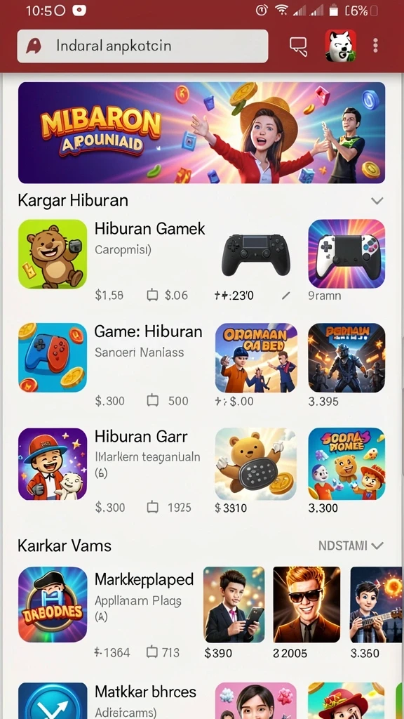 Tampilan antarmuka DANA777 yang menarik dan intuitif.