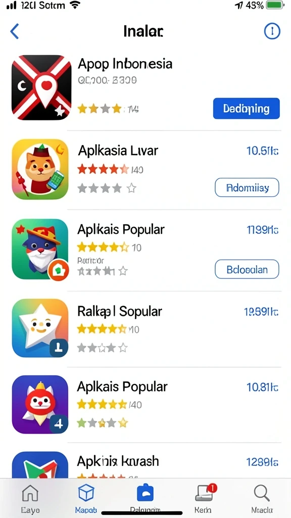 Tampilan antarmuka permainan yang menarik dan user-friendly.