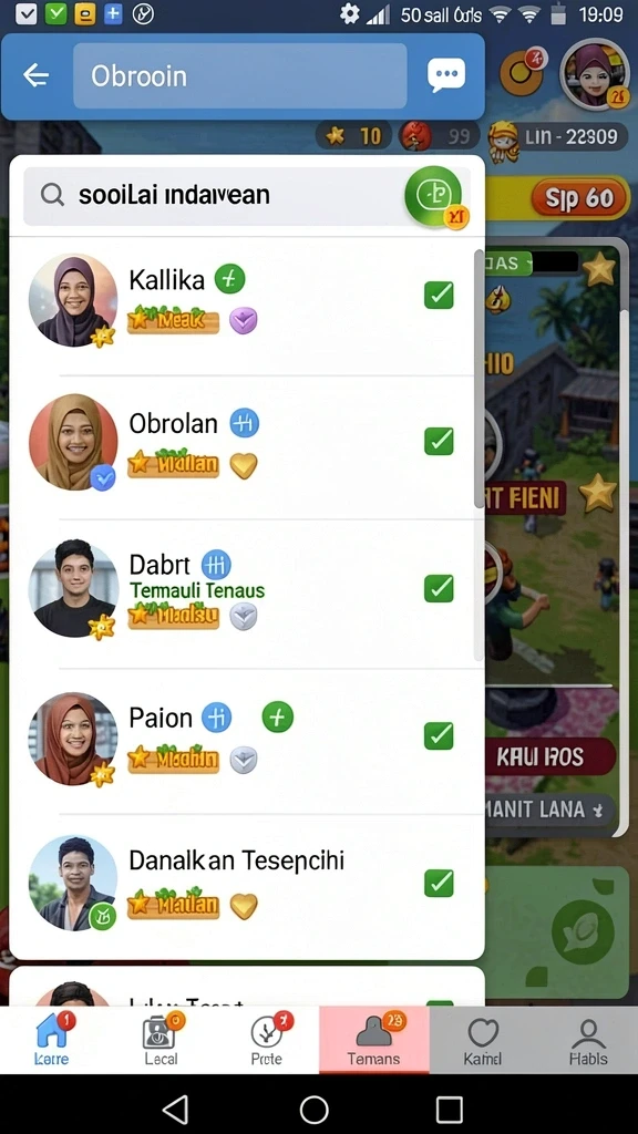 Tampilan antarmuka yang intuitif dan menarik.