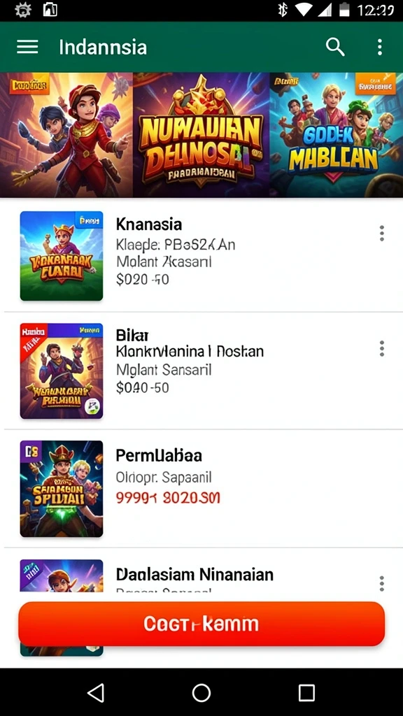 Tampilan awal game IDROK yang menarik.