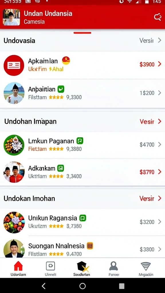 Fitur live chat untuk interaksi pemain.