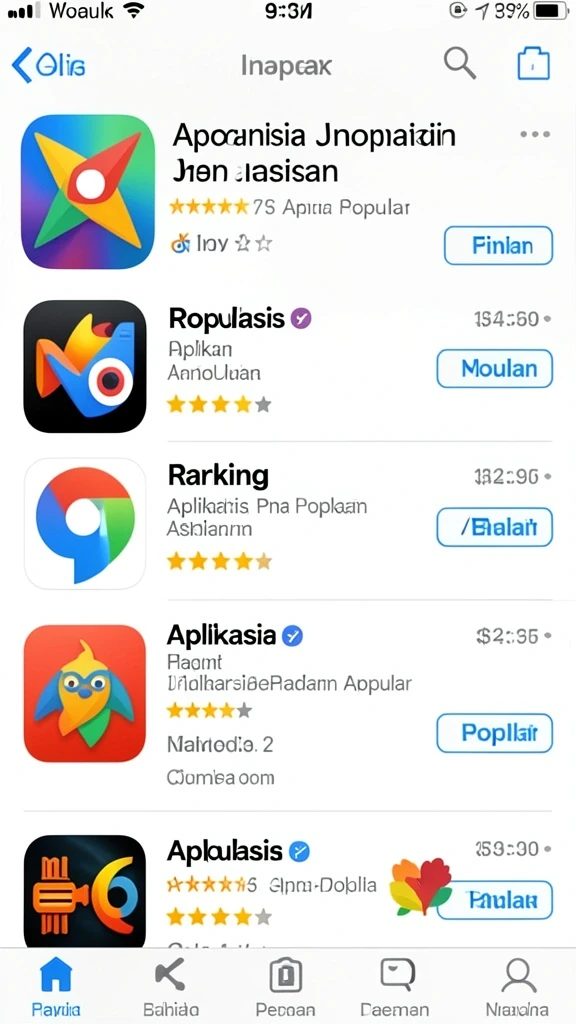 Tampilan awal yang menarik dan intuitif.