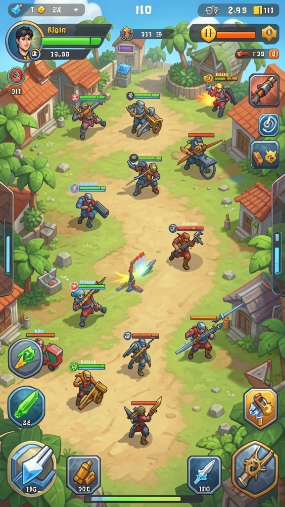 Screenshot menunjukkan level yang menantang dalam KOKO5000.