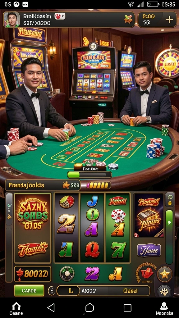 Tampilan menu utama yang menarik dan mudah diakses.
