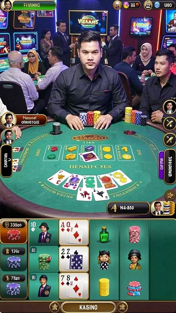 Tampilan antarmuka game yang menarik dan modern.