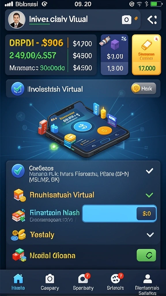 Grafis menarik saat pemain mendapatkan putaran gratis.