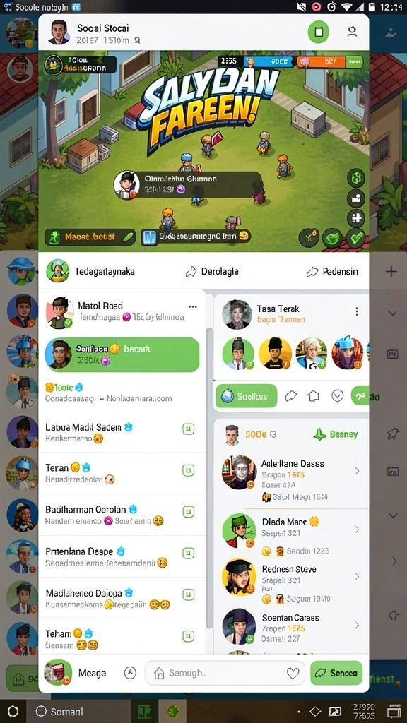 Sistem level up karakter yang menarik.