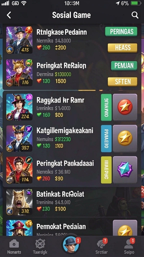 Tangkapan layar dari permainan slot yang penuh warna.