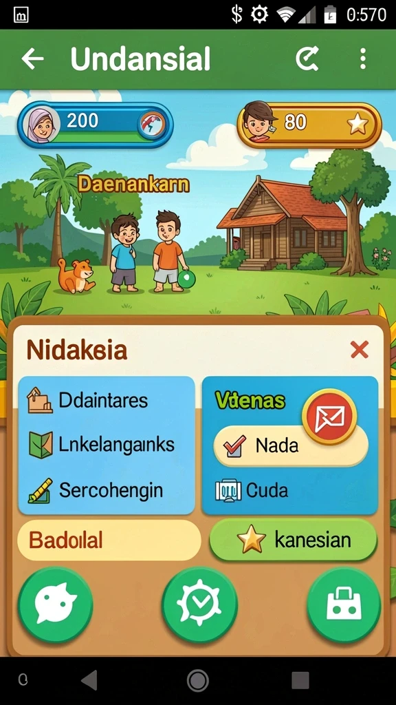 Tampilan awal yang menarik dan mengundang.