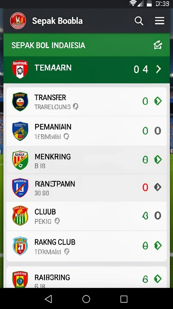 Tampilan antarmuka yang intuitif dan user-friendly.