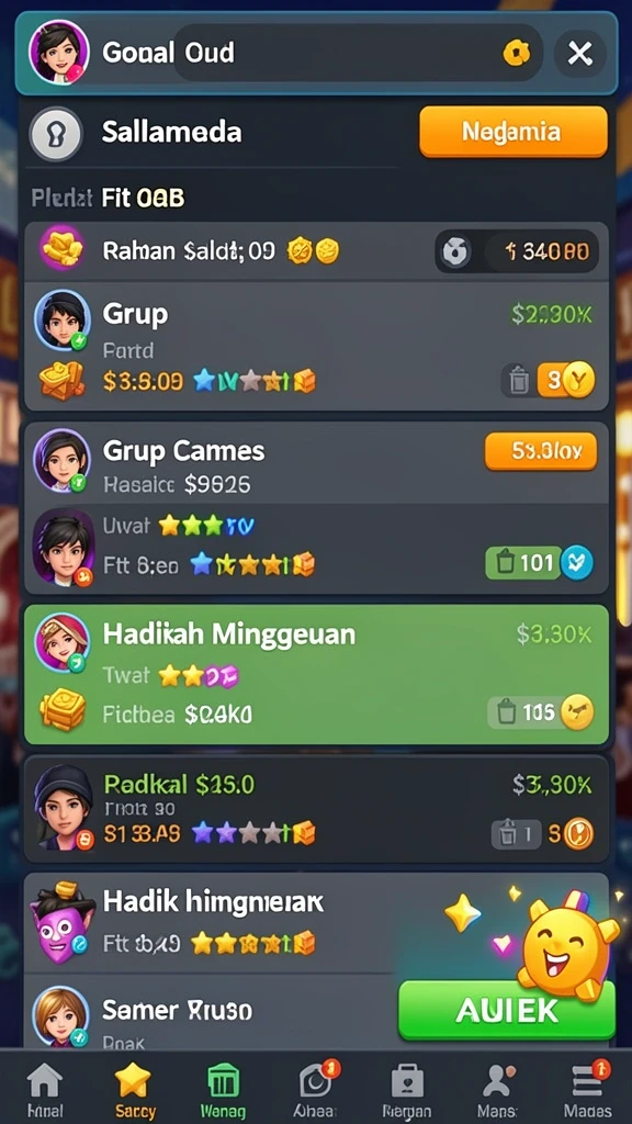 Antarmuka aplikasi yang menarik dan intuitif.