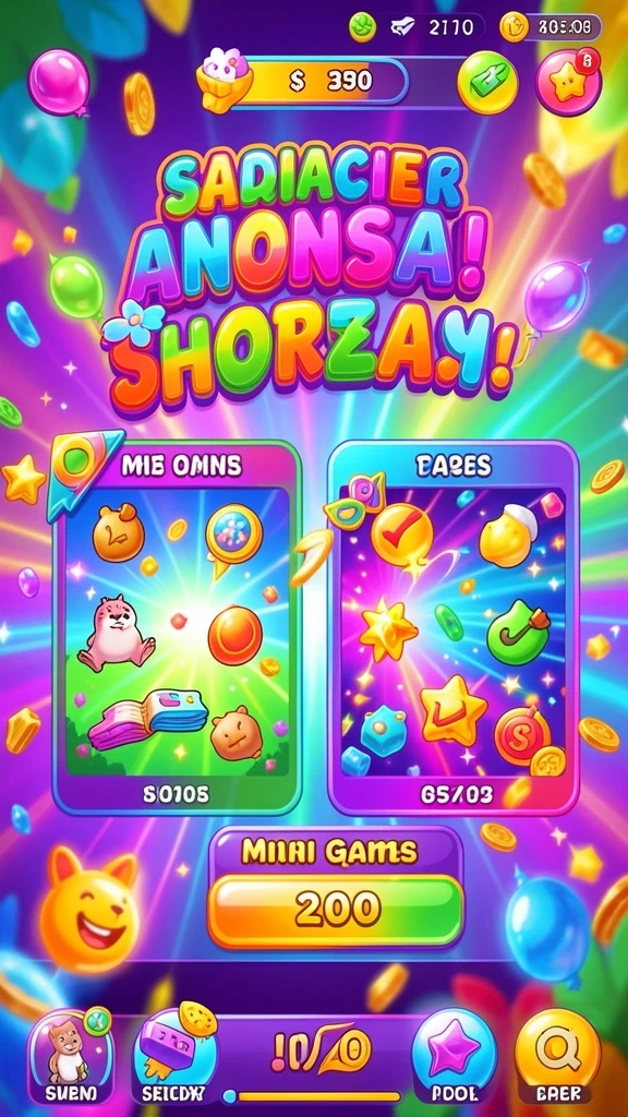 Screenshot menunjukkan fitur bonus yang menggembirakan dan menawarkan berbagai hadiah.